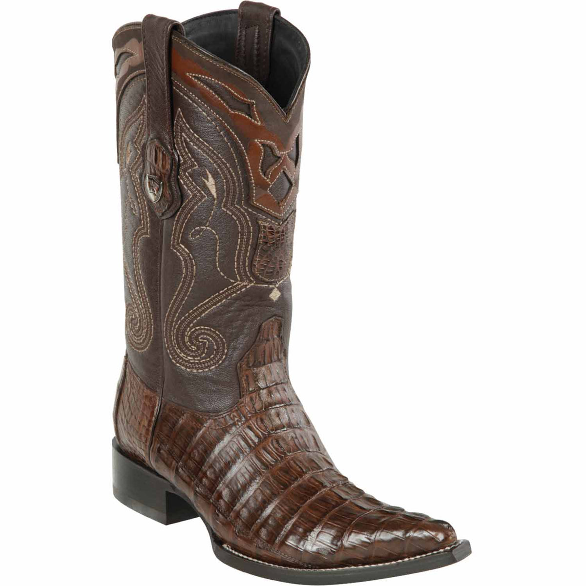 Men's Wild West Caiman Tail Skin 3X Toe Boots 29501-B