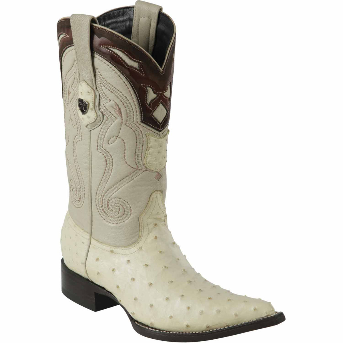 Men's Wild West Ostrich Skin 3X Toe Boots 29503-A