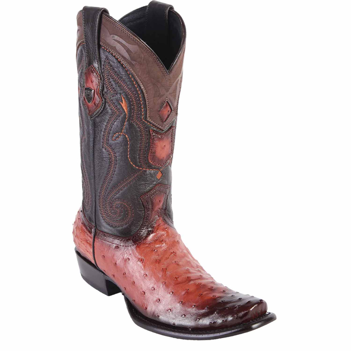 Men's Wild West Ostrich Skin Dubai Toe Boots 27903