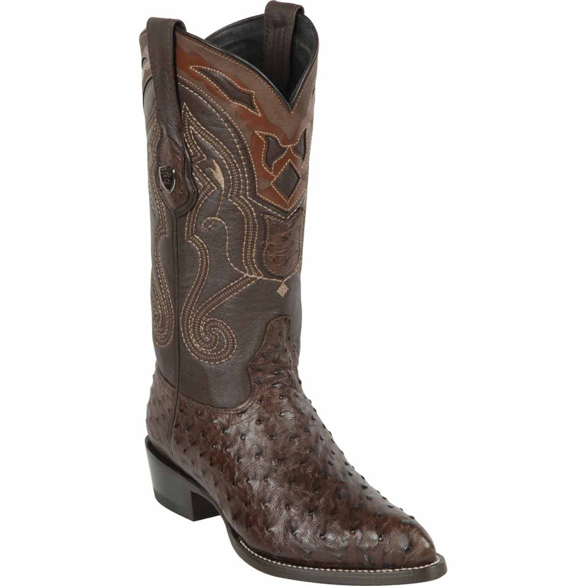 Men's Wild West Ostrich Skin J Toe Boots 29903-A