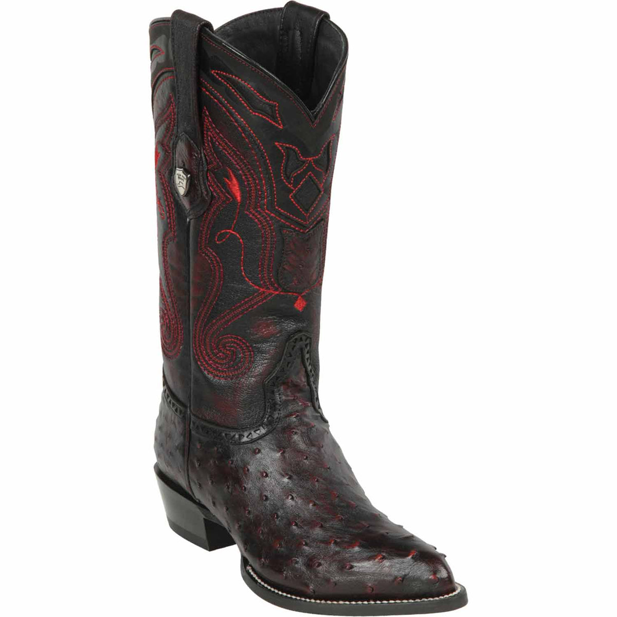 Men's Wild West Ostrich Skin J Toe Boots 29903-B
